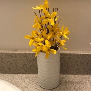 Fake yellow flowers